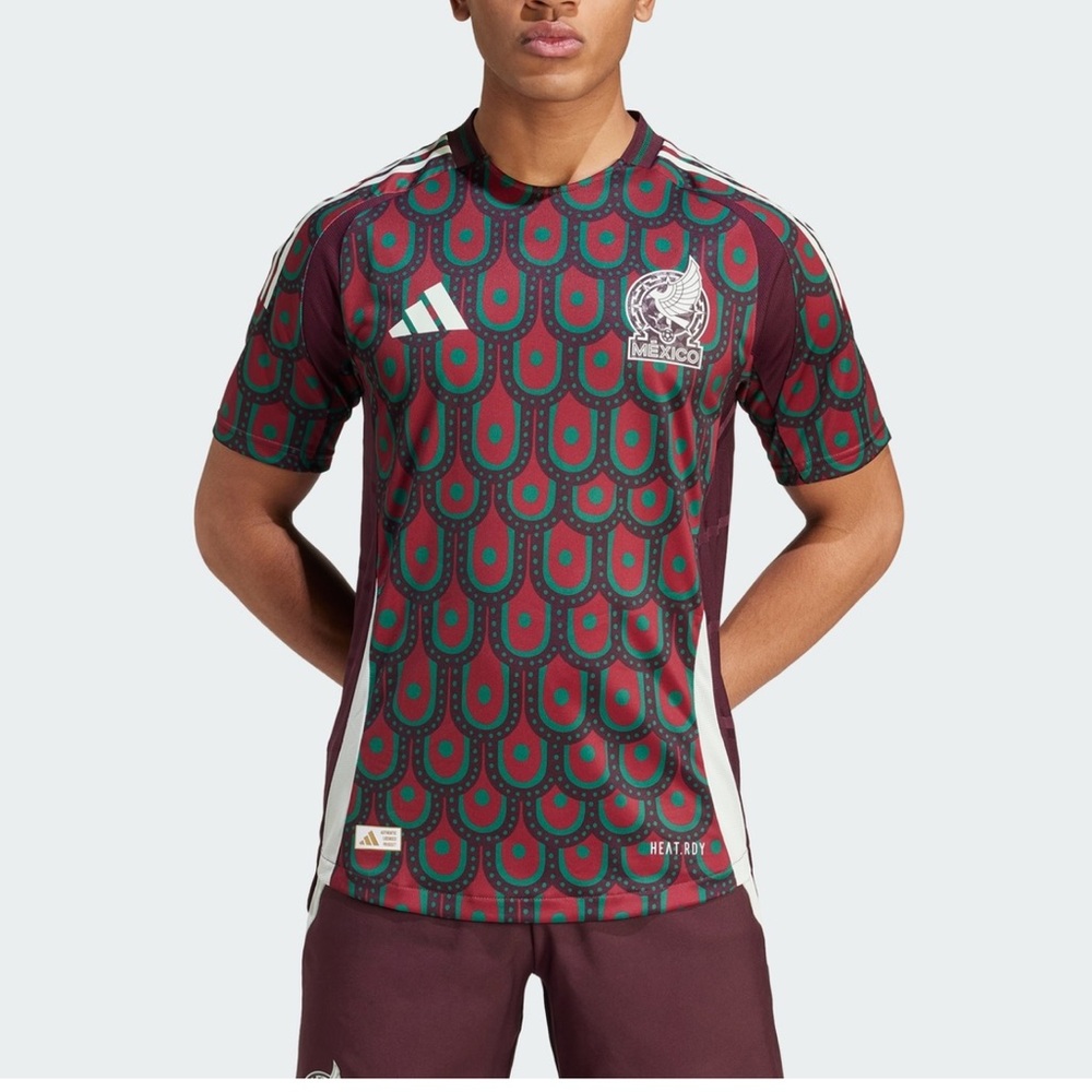 Adidas Mens Mexico home jersey 2024 authentic soccer jersey